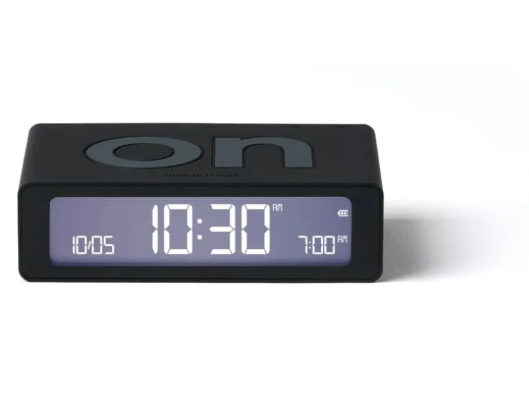 Lexon Digitalwecker Flip Mini Schwarz