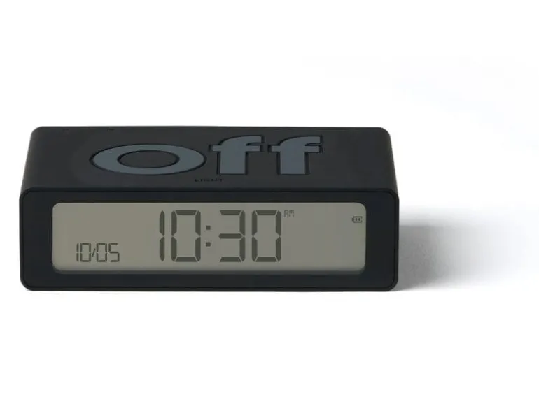 Lexon Digitalwecker Flip Mini Schwarz