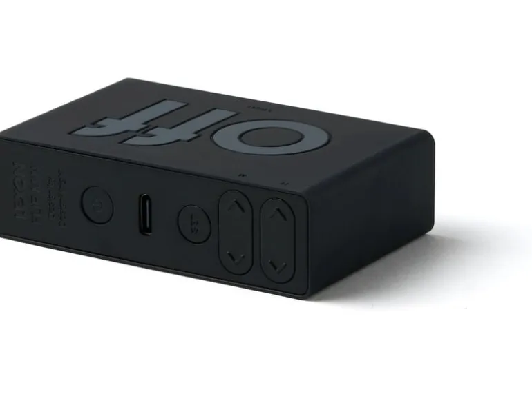 Lexon Digitalwecker Flip Mini Schwarz