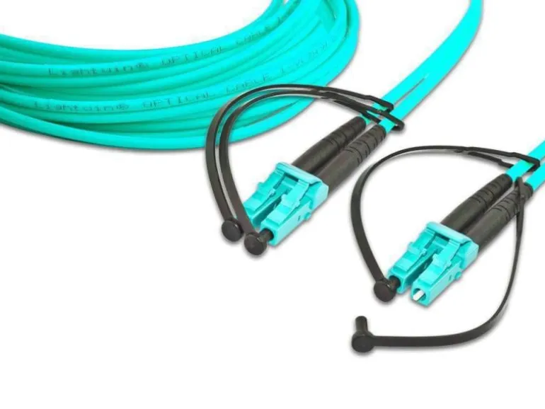 Lightwin LWL-Patchkabel Multimode LC – LC, OM3, Duplex, 0.5 m