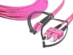 Lightwin LWL-Patchkabel Multimode LC – SC, OM4, Duplex, 1.5 m