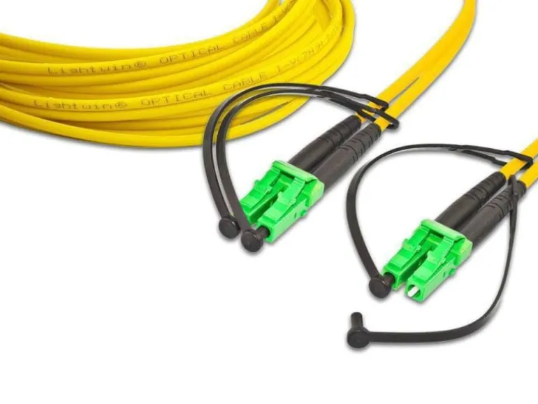 Lightwin LWL-Patchkabel Singlemode LC/APC – LC/APC, OS2, Duplex, 3 m