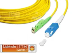 Lightwin LWL-Patchkabel Singlemode E2000/APC – SC, OS2, Simplex, 2 m