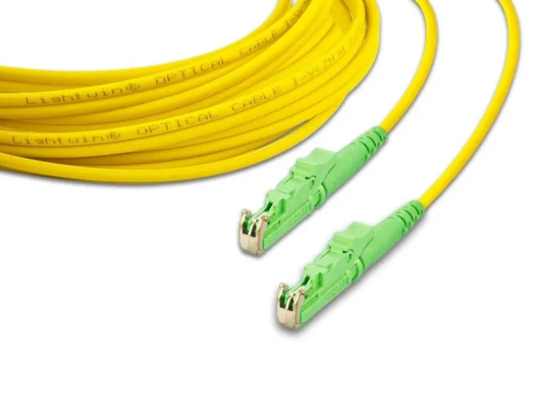 Lightwin LWL-Patchkabel SM E2000/APC – E2000/APC, OS2, Simplex, 2 m