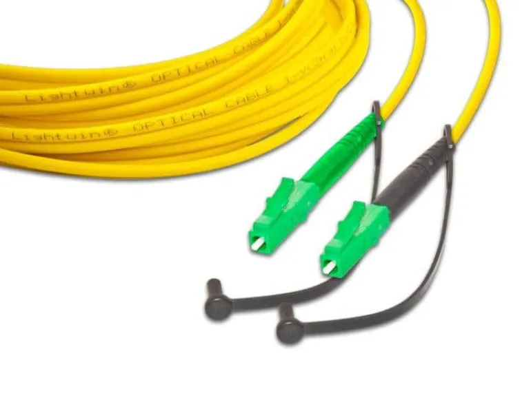 Lightwin LWL-Patchkabel SM LC/APC – LC/APC, OS2, Simplex, 10 m