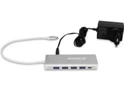 LMP USB-Hub USB Type-C – USB-A 3.0, USB -C Silber