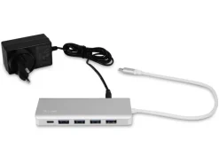 LMP USB-Hub USB Type-C – USB-A 3.0, USB -C Silber