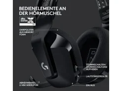 Logitech Gaming-Headset G733 Lightspeed Schwarz
