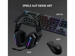 Logitech Gaming-Headset G733 Lightspeed Schwarz