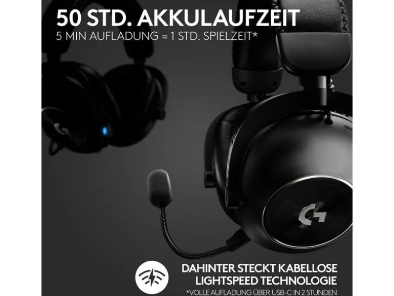 Logitech Gaming-Headset G Pro X 2 Wireless Lightspeed Gaming Schwarz
