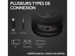 Logitech Gaming-Headset G Pro X 2 Wireless Lightspeed Gaming Schwarz