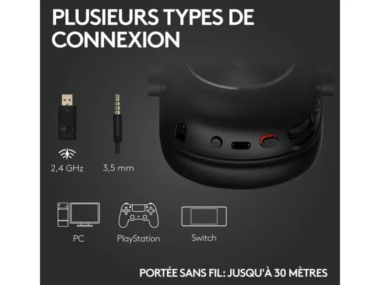 Logitech Gaming-Headset G Pro X 2 Wireless Lightspeed Gaming Schwarz