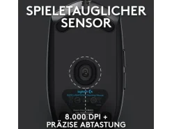 Logitech Gaming-Maus G203 Lightsync Schwarz