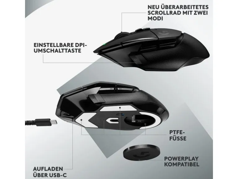 Logitech Gaming-Maus G502 X Lightspeed Schwarz