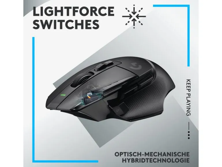 Logitech Gaming-Maus G502 X Lightspeed Schwarz