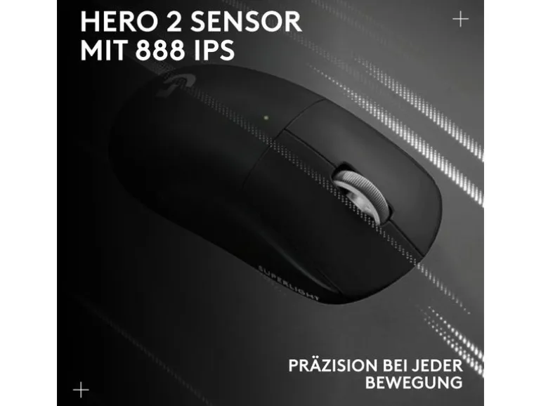 Logitech Gaming-Maus Pro X Superlight 2 Lightspeed Schwarz