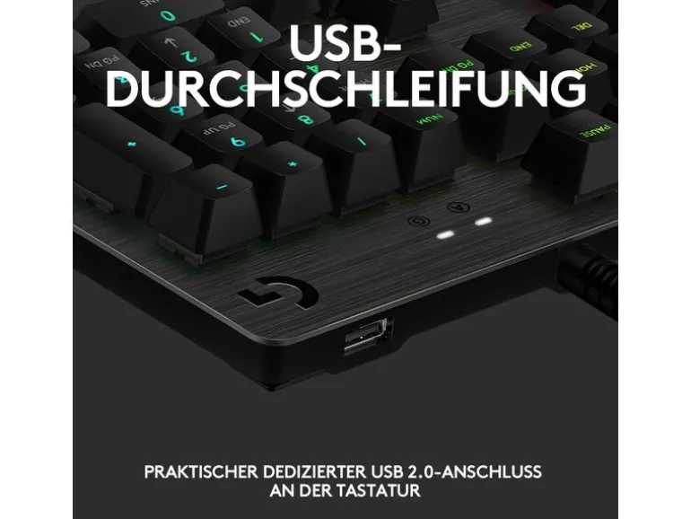 Logitech Gaming-Tastatur G512 GX Brown Carbon