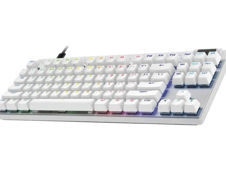 Logitech Gaming-Tastatur Pro X TKL Rapid Weiss