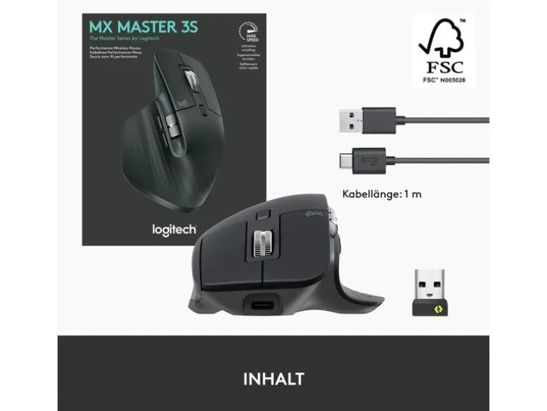 Logitech Maus MX Master 3S Graphite for Business