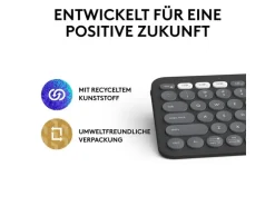 Logitech Pebble Keys 2 K380s Multi-Device-Tastatur Graphit