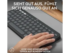 Logitech Pebble Keys 2 K380s Multi-Device-Tastatur Graphit