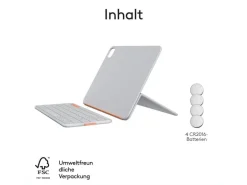 Logitech Tablet Tastatur Cover Flip Folio iPad Pro & Air11