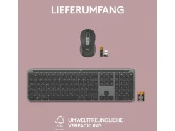 Logitech Tastatur-Maus-Set MK950 Signature Slim Combo for Business