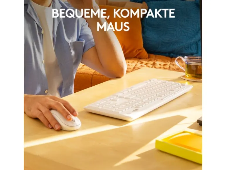 Logitech Tastatur-Maus-Set MK295 White CH-Layout
