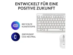 Logitech Tastatur-Maus-Set MK295 White CH-Layout
