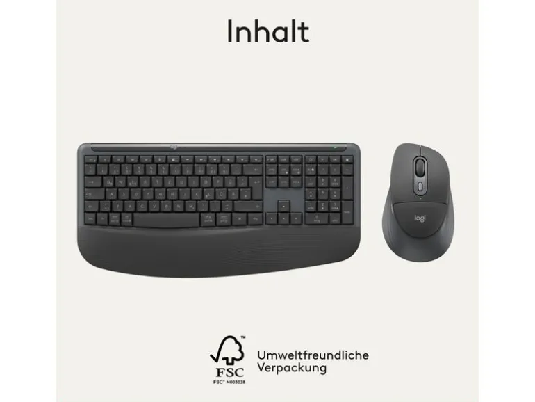Logitech Tastatur-Maus-Set Signature Comfort Plus MK880
