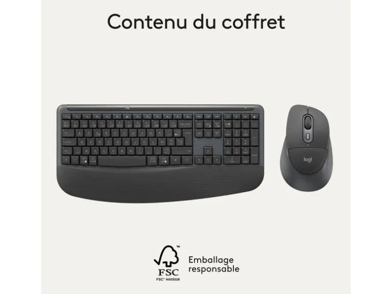 Logitech Tastatur-Maus-Set Signature Comfort Plus MK880