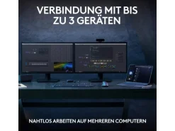 Logitech Tastatur MX Keys S Plus CH-Layout mit Handgelenkauflage