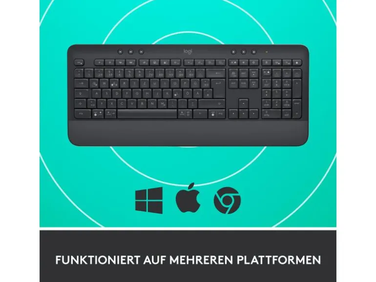 Logitech Tastatur SIGNATURE K650 Kabellos Graphit QWERTZ (CH)