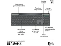 Logitech Tastatur Slim Solar+ K980 Business CH-Layout