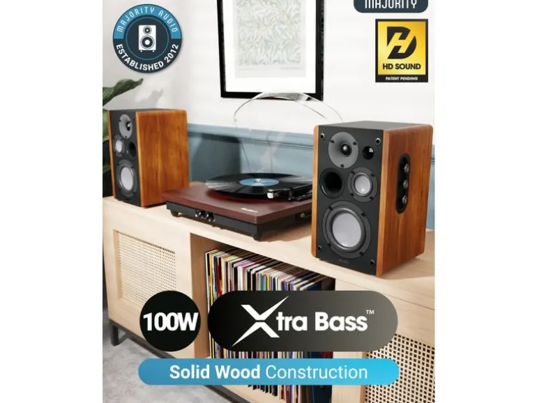 Majority D100 Aktiv Holzgehäuse 100 W Bluetooth 5.3