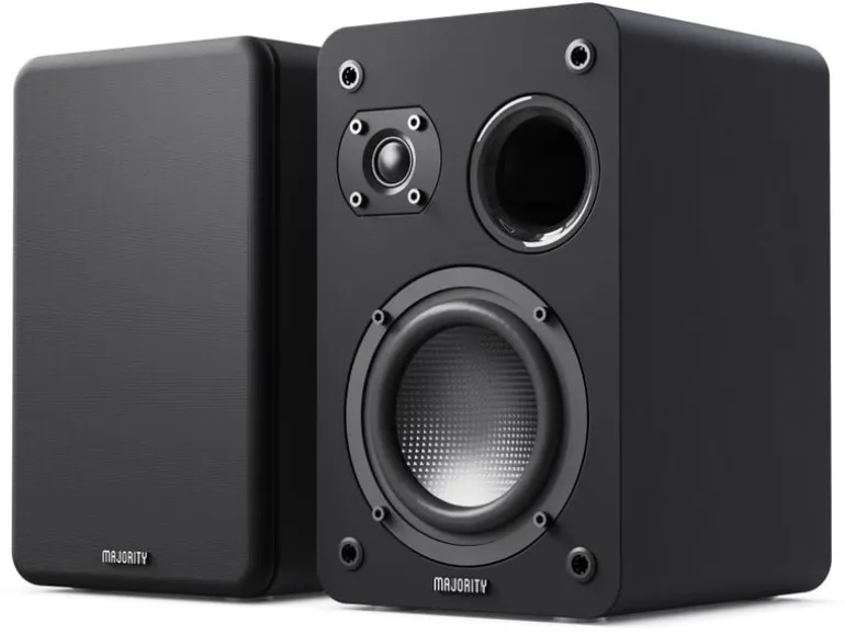 Majority D70X Passiv Regal-Lautsprecher Set Schwarz