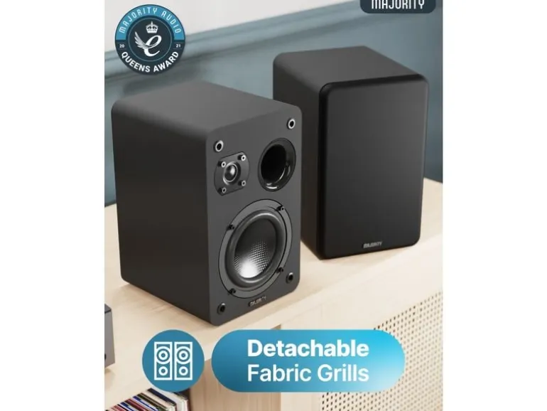 Majority D70X Passiv Regal-Lautsprecher Set Schwarz