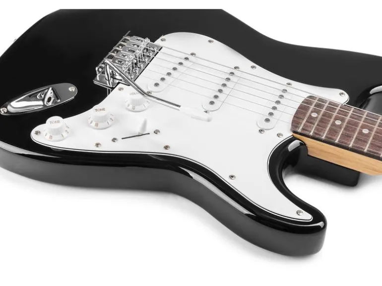 MAX E-Gitarre GigKit Schwarz