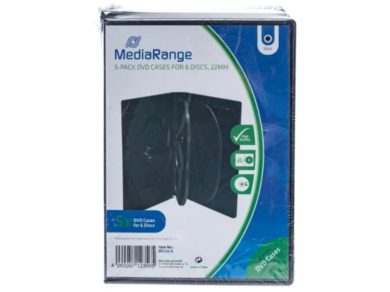 MediaRange Hülle DVD 6 Disc