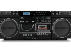 Medion Radio/CD-Player LIFE P66538 Retro-Boombox Schwarz