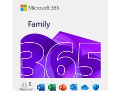 Microsoft 365 Family Box, 6 User, Italienisch
