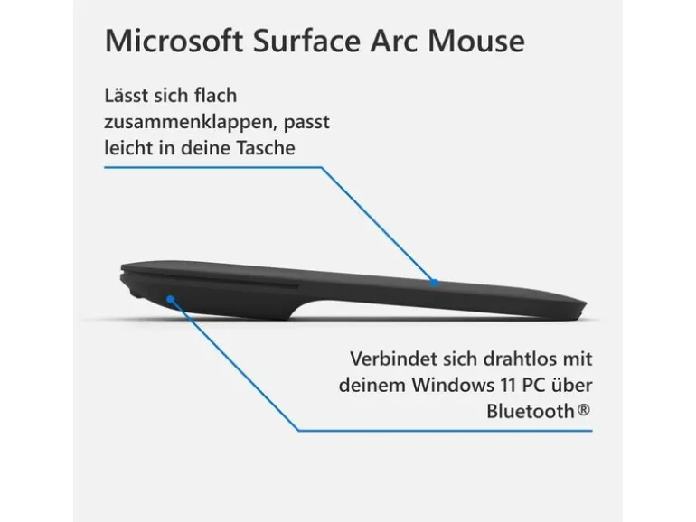 Microsoft Surface Arc Mouse schwarz