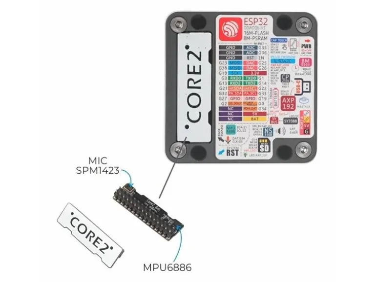 M5Stack Entwicklerboard M5 Core 2 ESP32 IoT Development Kit