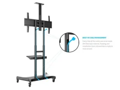 Multibrackets TV-Trolley Basic 180 Schwarz