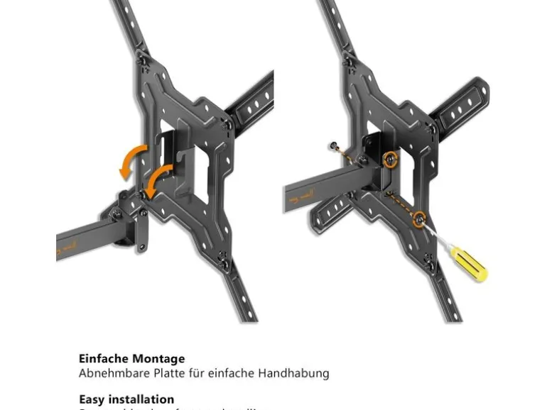 My Wall Wandhalterung HEG6L Economy-Line Schwarz/Keine Angabe