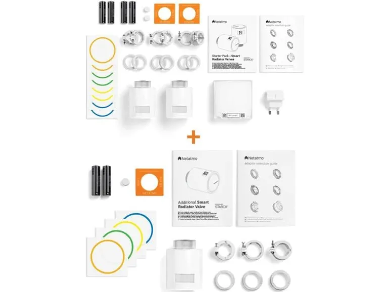 Netatmo Comfort Smarter Thermostat Starter Pack 3x Thermostat, 1x Hub