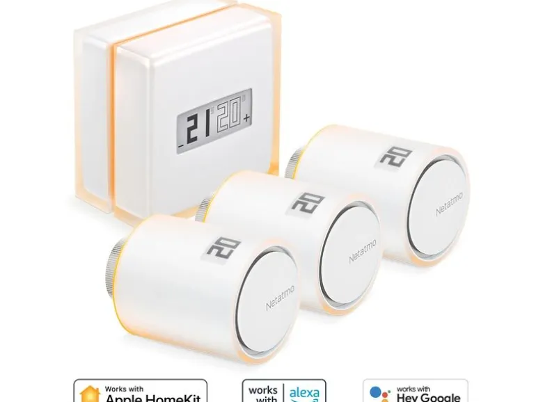 Netatmo Comfort Smartes Komfort-Set 1 Thermostat & 3 Heizkörperthermostat