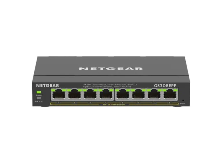 Netgear PoE+ Switch GS308EPP-100PES 8 Port