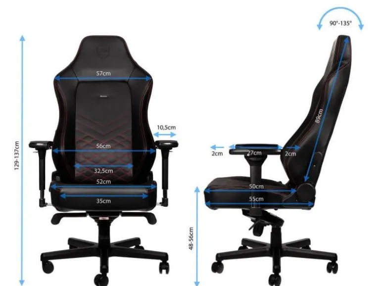 noblechairs Gaming-Stuhl HERO Schwarz/Rot