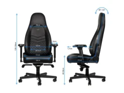 noblechairs Gaming-Stuhl ICON Echtleder Schwarz